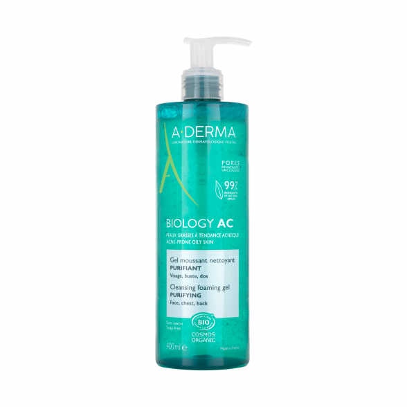 A-Derma BIOLOGY AC Gel Espuma de Limpeza Purificante 400ml