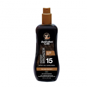 Australian Gold Spray Gel + Bronzer SPF15 237ml