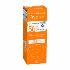 Avène Protetor Solar Rosto Creme Sem Perfume SFP 50+ Pele Seca e Sensível 50ml