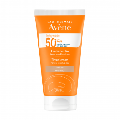 Avène Protetor Solar Rosto com Cor SFP 50+ Pele Sensível e Seca 50ml