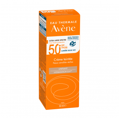 Avène Protetor Solar Rosto com Cor SFP 50+ Pele Sensível e Seca 50ml