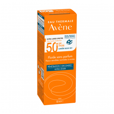 Avène Protetor Solar Rosto Fluído Mineral Sem Perfume SPF 50+ Pele Sensível e Intolerante 50ml