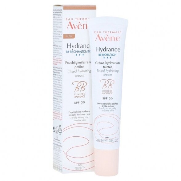 Avène Hydrance BB Rich Tinted Hydrating Cream SPF30 40ml 1