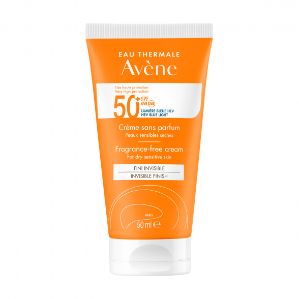 Avène Protetor Solar Rosto Creme Sem Perfume SFP 50+ Pele Seca e Sensível 50ml