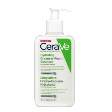 CeraVe Hydrating Cream To Foam Cleanser 236ml