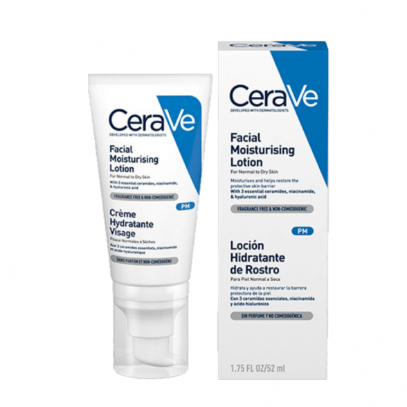 CeraVe PM Facial Moisturising Lotion For Normal to Dry Skin 52ml 1