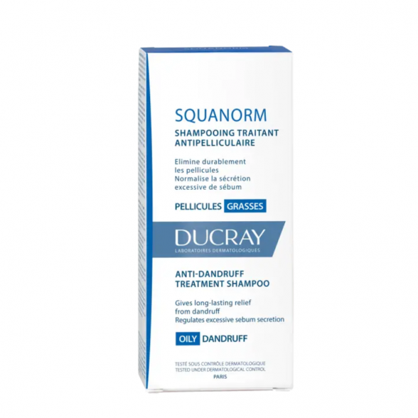 Ducray Squanorm Anti-Dandruff Treatment Shampoo Oily Dandruff 200ml 1