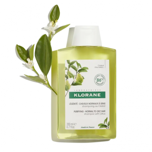 Klorane Purifying Shampoo with Citrus for Normal to Oily Hair 200m 1