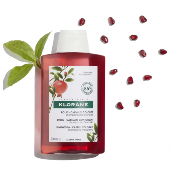 Klorane Radiance Shampoo with Pomegranate for Colored Hair 200ml 1