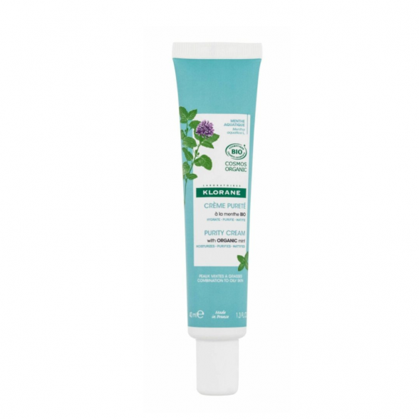 Klorane Purity Cream with Organic Mint for Mixed to Oily Skin 40ml