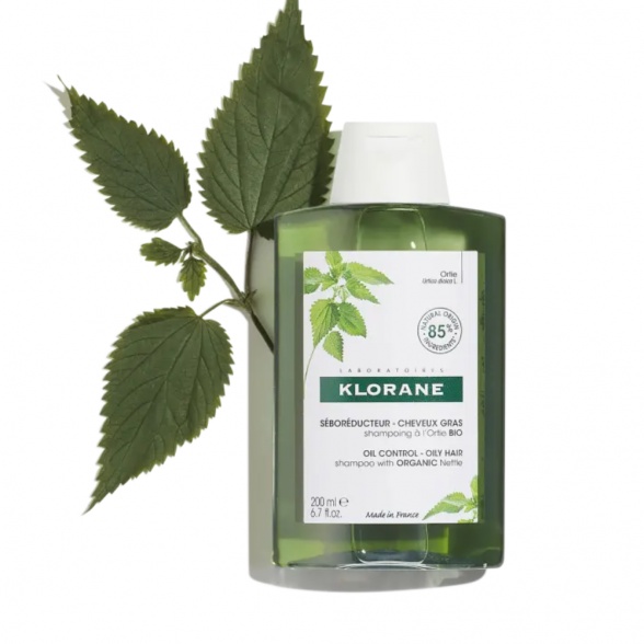 Klorane Oil Control Shampoo with Organic Nettle for Oily Hair 200ml 1