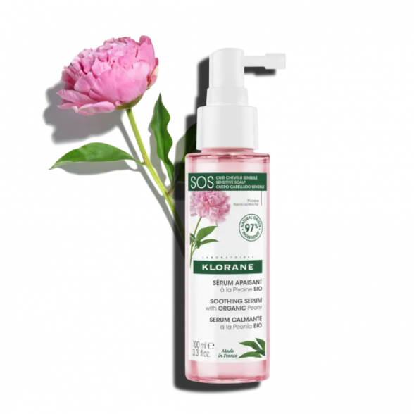 Klorane Soothing Serum S.O.S with Organic Peony for Sensitive Hair 100ml 1