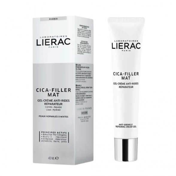 Lierac Cica-Filler Mat Gel-Creme Antirrugas Reparador 40ml 1