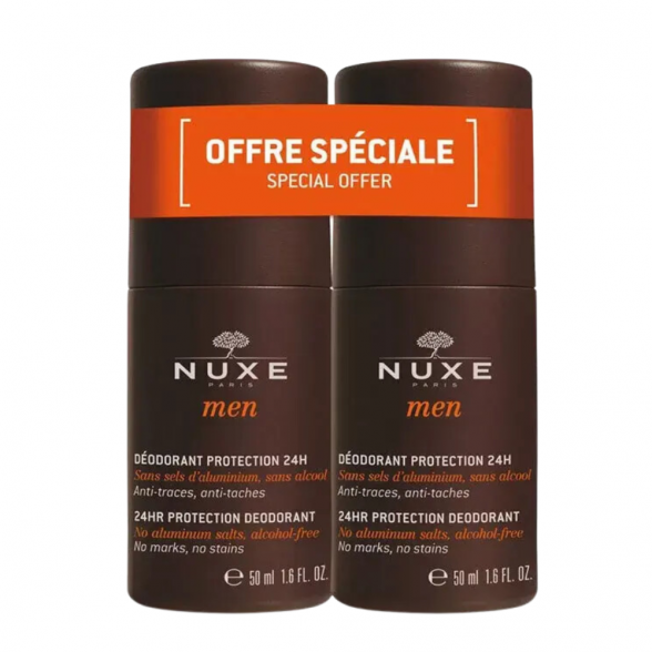 Nuxe MEN 24HR Deodorant 50ml DUO PACK