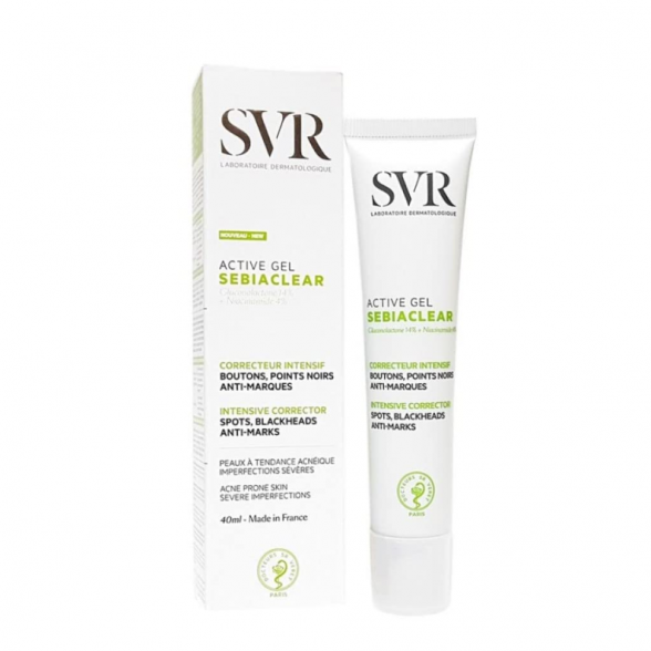 SVR Sebiaclear Active Gel Intensive Corrector For Pimples, Blackheads, Anti-marks 40ml 1