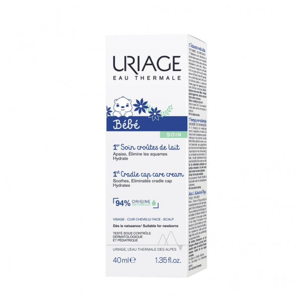 Uriage Baby's 1st Skincare - 1st Cradle Cap Care Cream 40ml 1