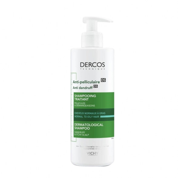 Vichy Dercos Anti-Dandruff Advanced Action Shampoo Normal to Oily Hair 390ml