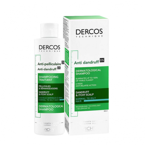 Vichy Dercos Anti-Dandruff Advanced Action Shampoo Normal to Oily Hair 390ml 1